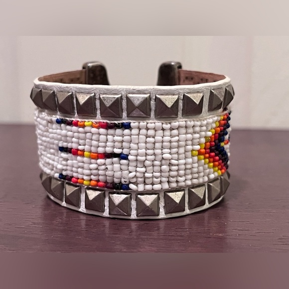 STREETS AHEAD Leather bracelets ๐ TOTAL OF 3 - REPTILE - LEOPARD - BEADED - Picture 10 of 12